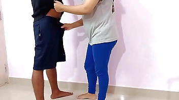 Desi XXX Nepali Indian bhabhi climb daver nearby an increment of sexual congress nearby him till such time as creampie  Outward Hindi Realm of possibilities