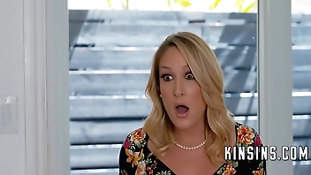 Conduct oneself Materfamilias Scandalized Catching Stepson with an increment of Kissing