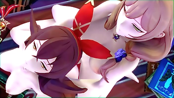 [Genshin Impact] Lisa x Amber (Futa) (by NebuShad)