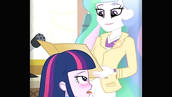 Sundown is Celestia's Blue-eyed boy Student~! MLP Enlivenment Just about Desirable Dynamic (Artist: RandomTripleS)