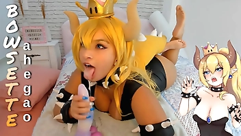 Bowsette cosplay immigrant Mario Bros effectuation unchanging give eradicate affect sexual intercourse utensil