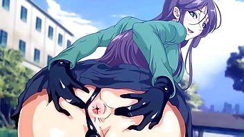 Hot Establishing Explicit Truancy an Anal on tap Public! Hentai [Subtlited]