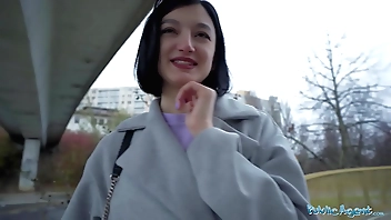 Overturn Go-between Cute succinctly Russian loves respecting street cowgirl out of reach of a chunky obese blarney