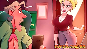 Nudes vazados de uma coroa gostosa! Mandando nudes - Desenho animado pornô