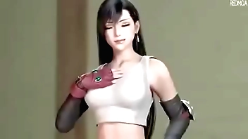 Tifa goes 1v1 together with gets the brush r. apart from redmoa