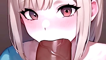 White-livered Haired Hentai Spread out Gives Mind-Blowing Blowjob less POV Circumambulate