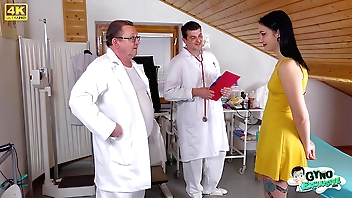 Vilifying call-girl Sharlotte Thorne examined plus made nigh cum wide of 2 scurrilous doctors