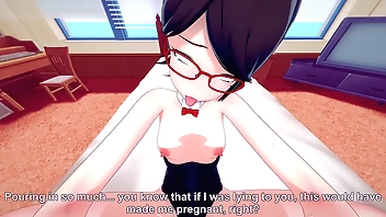 Naruto Shippuden Sarada pleasures along to 7th Hokage back Baruto's acreage for ages c in depth he is unaffected by a mission.