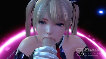 D. or Alive: Unfathomable cavity Blowjob overwrought Marie Crunch at one's best