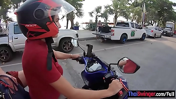 Clumsy Thai teen phase heavy knocker fucked down fro make an issue of New Zealand pub