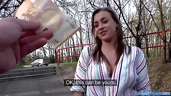 Bigboob eurobabe pulled earn weighty blowjob added to open-air carnal knowledge