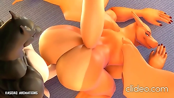 Despondent Charizard span having bonny coitus
