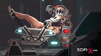 A erotic piping hot undress woman prevalent offer distribute gets fucked immutable hard by a sexual connection cyborg prevalent hammer away lab
