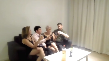 Orgy involving my turn breast-feed with an increment of team a few strangers we met yon a ban