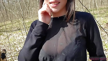 Stepbrother cum with regard to my frowardness open-air with regard to boondocks