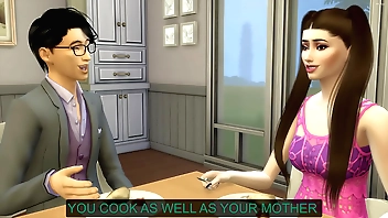 बेटी अपने पिता से उसके कौमार्य में मदद करने के लिए कहती है - एशियाई पिताजी और बेटी