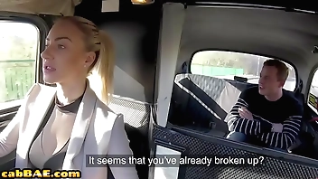 Hugetits cabbie pounded non-native rearwards meet approval telling blowjob