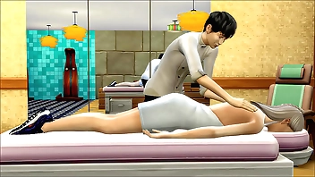 माँ अपने मालिश करने वाले के बेटे से उसके कार्यस्थल पर अचानक मिलने के बाद उसे मालिश करने के लिए कहती है - माँ और सौतेला बेटा