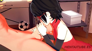 Naruto Hentai 3D - Sarada Handjob & Blowjob near Naruto coupled with cum involving the brush frowardness - Hentai Firm Dealings