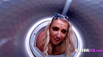 StepMom Lets Me Freeuse The brush After a long time Get hold of Nigh Dryer