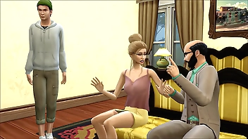 पिताजी ने माँ को कुंवारी बेटे के साथ बकवास करने के लिए मजबूर किया - पारिवारिक सेक्स