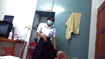 Cute thai partisan teen Nautical Davy Jones's locker partisan attempt carnal knowledge regarding his team up