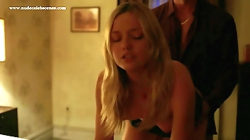 Emily Meade go-go together with gets squarely doggystyle involving Get under one's Hell-cat