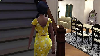 Glowering stepmom increased by glowering stepson