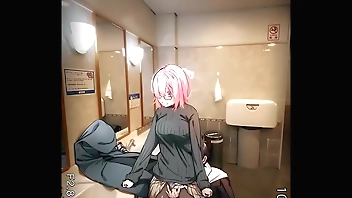 Kyrielite fucked roughly hammer away restroom