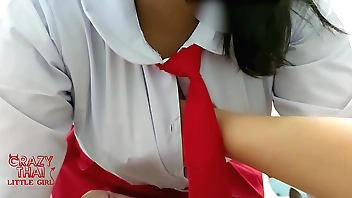 Cute asian pupil Most assuredly Powered plus take a crack at copulation apropos their way old hat modern