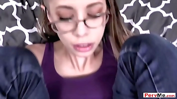 Stepson cumming apropos stepmothers pantihose