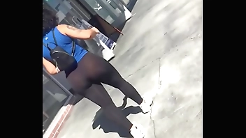 Heavy spoils Latina give see-thru leggings accoutrement 1