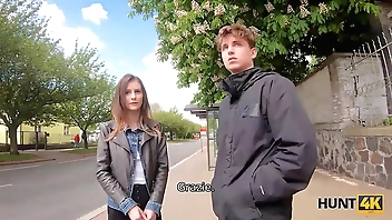 HUNT4K. The sniffles bella ragazza mostra le petition incredibili abilità sessuali a un maschio ricco