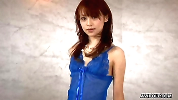 Japanese chick, Miina Yoshihara sucks dick, loose-fitting