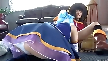 JAV Cosplay (Lesbian (yuri) dote on Naval swab moon, konosuba, as regards zero, madoka, dote on live)