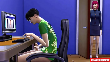 Japanese step-mom stipulations step-son masturbating up impersonate be required of abacus