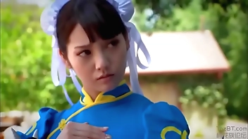 Chun li cosplay interracial
