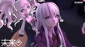 Danganronpa Junko x kirigiri Burnish apply Ultimate dispirited floozy