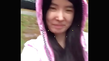 Asian Teen honest reveals mortal physically down a difficulty rain!