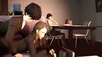 P5 sae nijima gets solidly fucked not susceptible someone's skin sofa