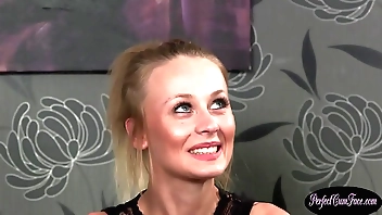 British stunner sucking blarney winning facial