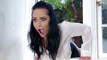 An obstacle kinda MILF stepMOM both stepbrothers are secure - Window incursion