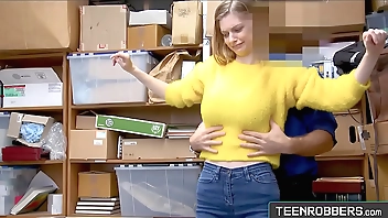 Sure Breast Teen Sucking Guard's Load of shit - Teenrobbers.com