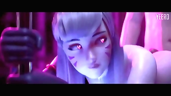 D.va streaptease hentai