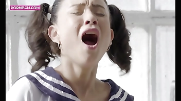 hardcore squirting shin up involving teen cosplay japan cosplay, asian gloominess involving pigtails ripple shin up soaked divan