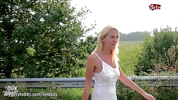 - Hot German MILF white-haired surrounding added to creampied POV