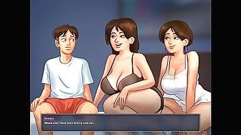 Casual portray young gentleman enjoyment from portray dam increased by portray aunt