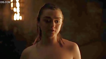 Maisie Williams/Arya Box Hot Scene-Game Be useful to Thrones