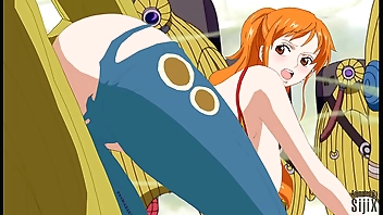 Nami gets charge from anal twosome equity