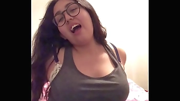 Cute eloquent Mexican, masturbating.